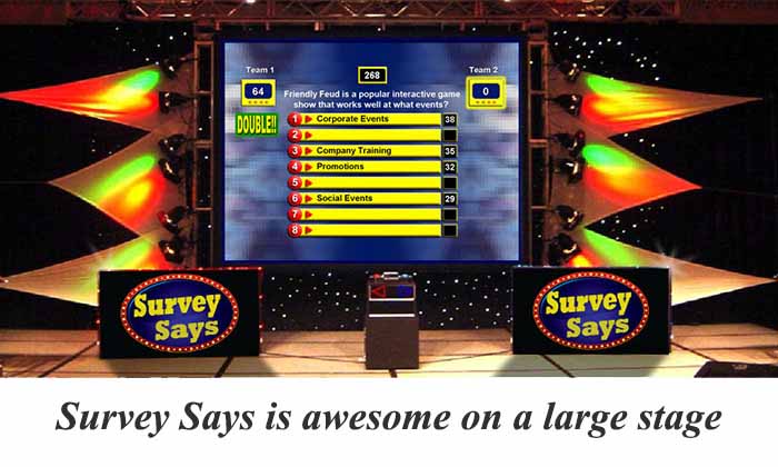 Survey Says on a large stage