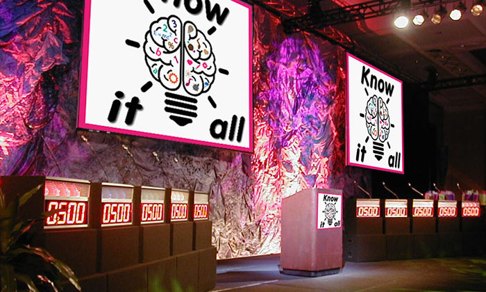 Know It All Game Show Stage