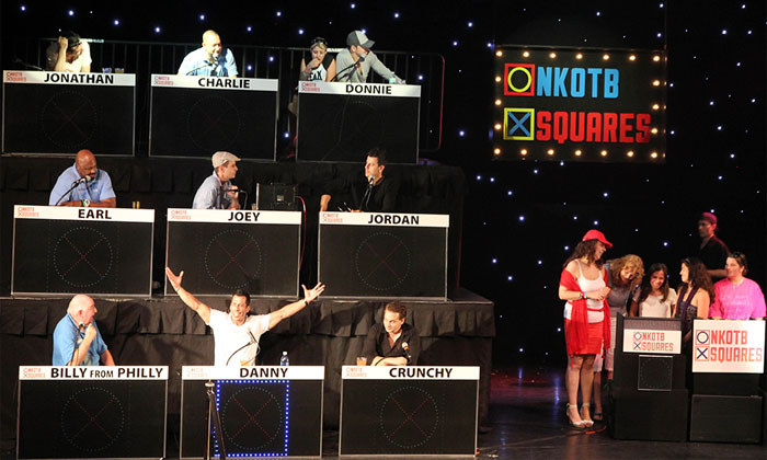 NKOTB Celebrity Tic Tac Toe Stage