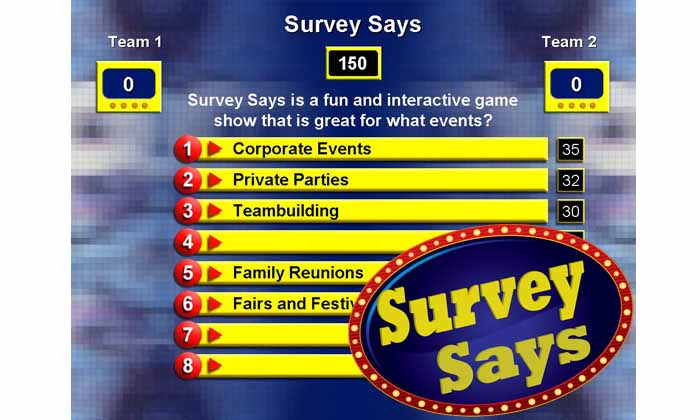 Survey Says-Corporate Events, Teambuilding, Reunions and Fairs